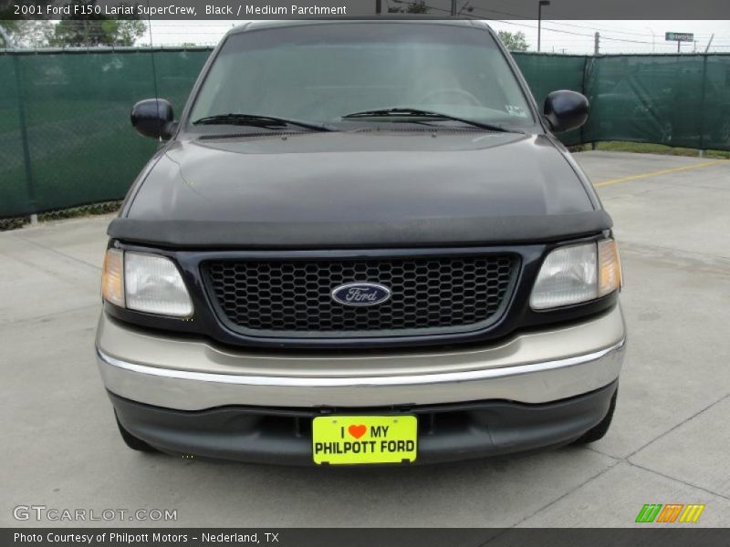 Black / Medium Parchment 2001 Ford F150 Lariat SuperCrew