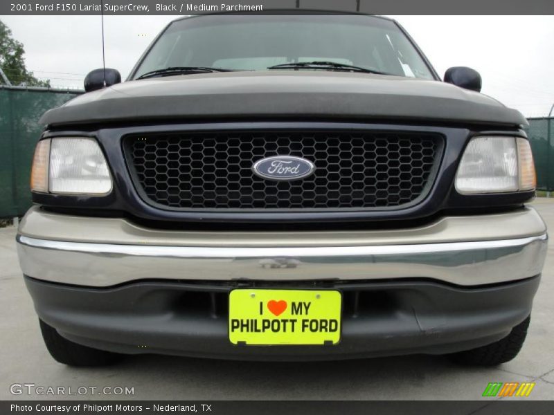 Black / Medium Parchment 2001 Ford F150 Lariat SuperCrew