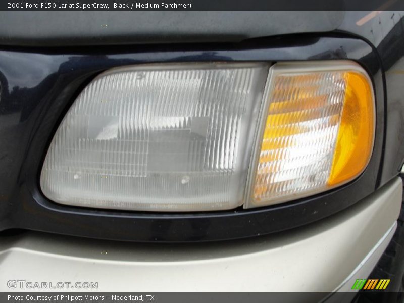 Black / Medium Parchment 2001 Ford F150 Lariat SuperCrew