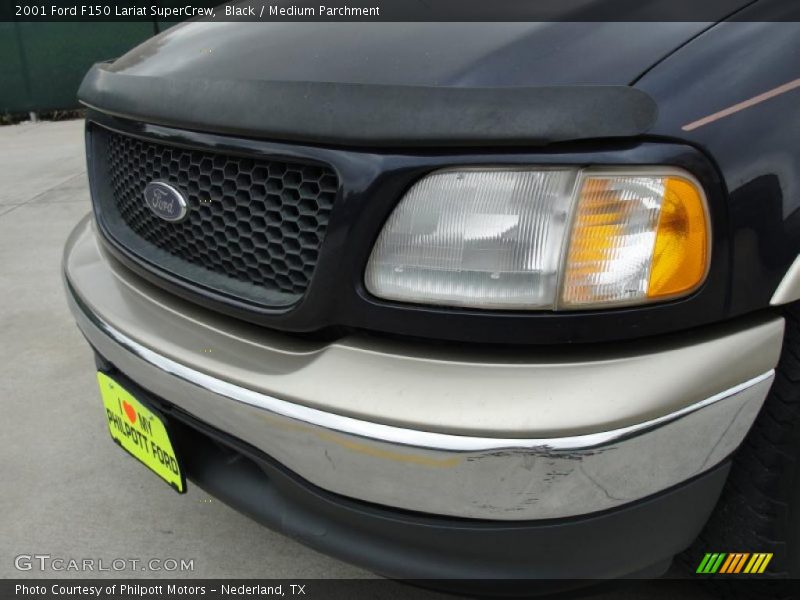 Black / Medium Parchment 2001 Ford F150 Lariat SuperCrew