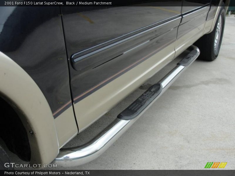 Black / Medium Parchment 2001 Ford F150 Lariat SuperCrew