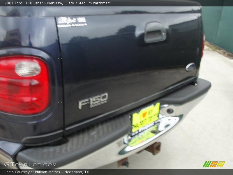 Black / Medium Parchment 2001 Ford F150 Lariat SuperCrew