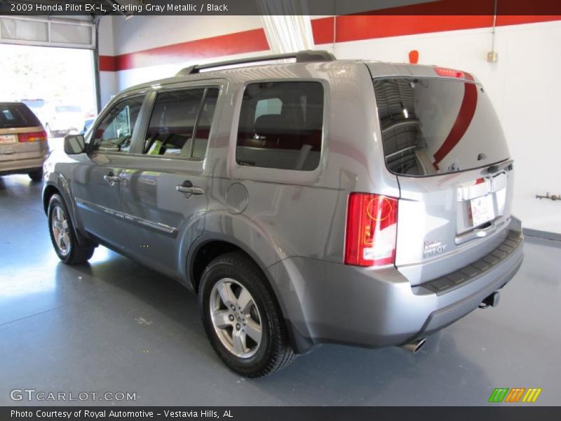Sterling Gray Metallic / Black 2009 Honda Pilot EX-L