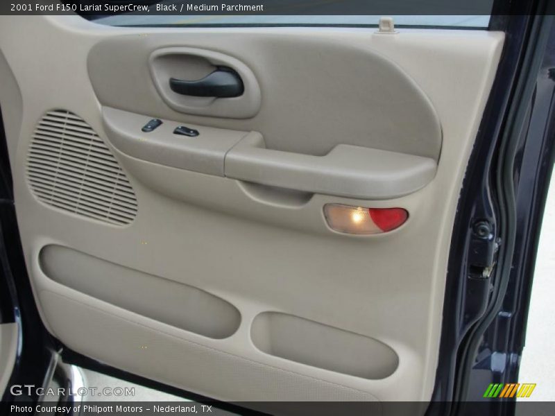 Black / Medium Parchment 2001 Ford F150 Lariat SuperCrew