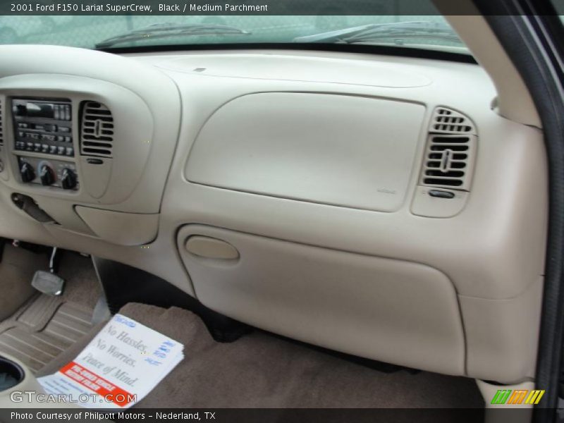 Black / Medium Parchment 2001 Ford F150 Lariat SuperCrew