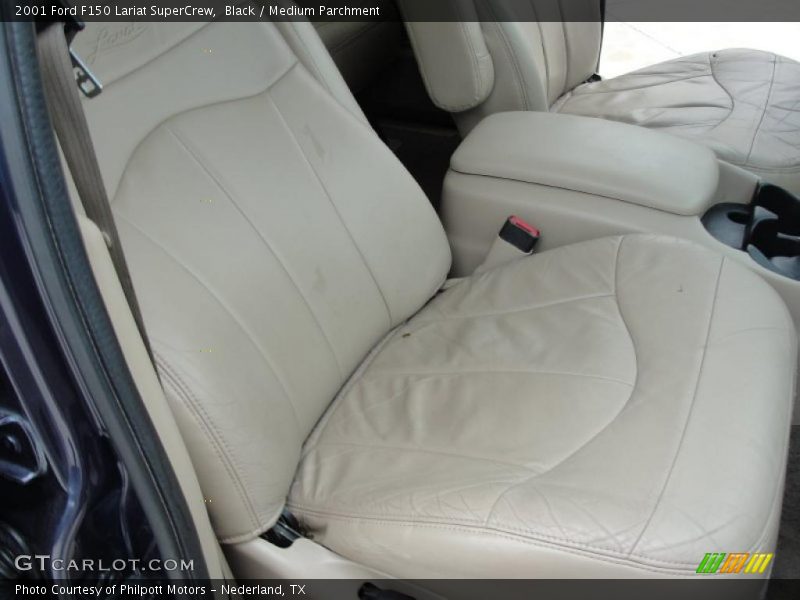 Black / Medium Parchment 2001 Ford F150 Lariat SuperCrew