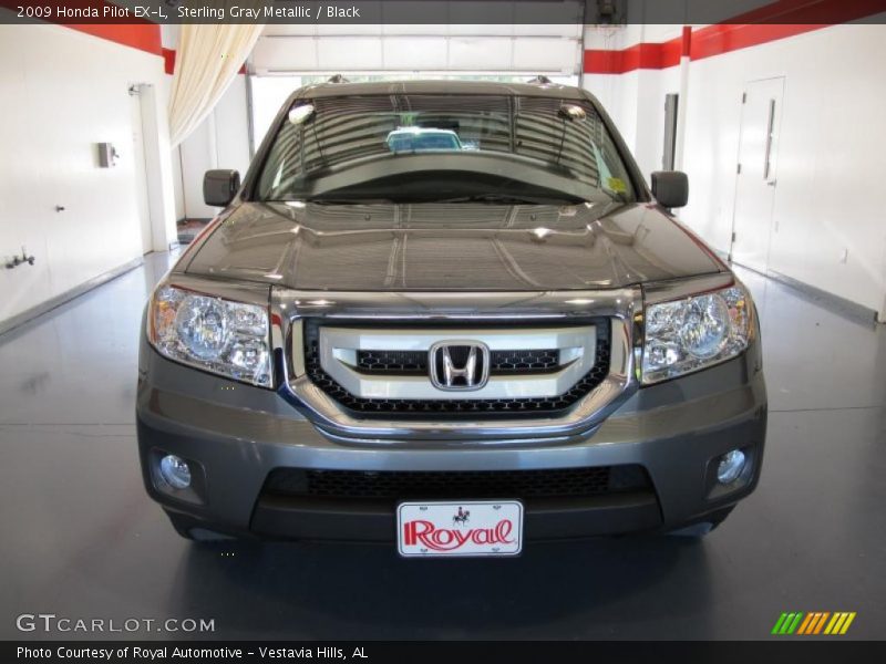Sterling Gray Metallic / Black 2009 Honda Pilot EX-L