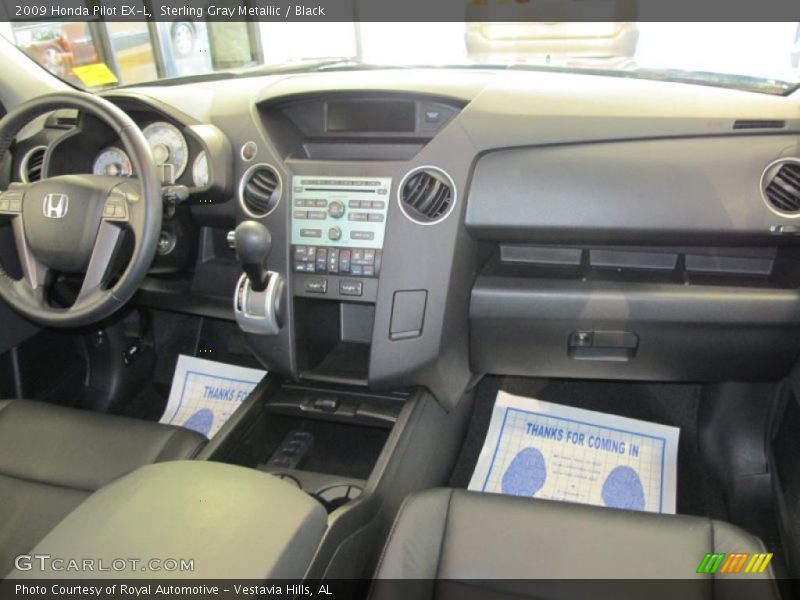 Sterling Gray Metallic / Black 2009 Honda Pilot EX-L