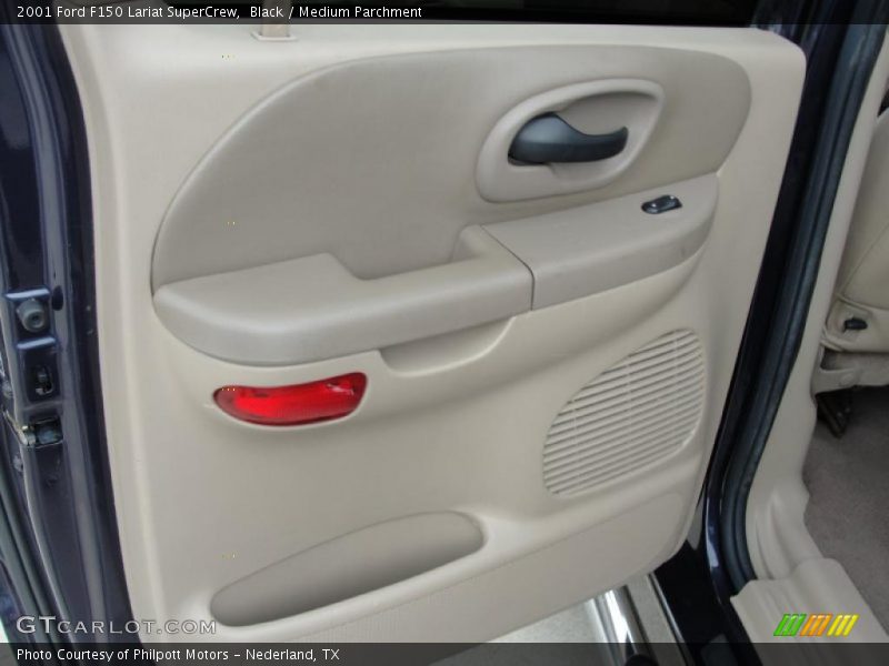 Black / Medium Parchment 2001 Ford F150 Lariat SuperCrew