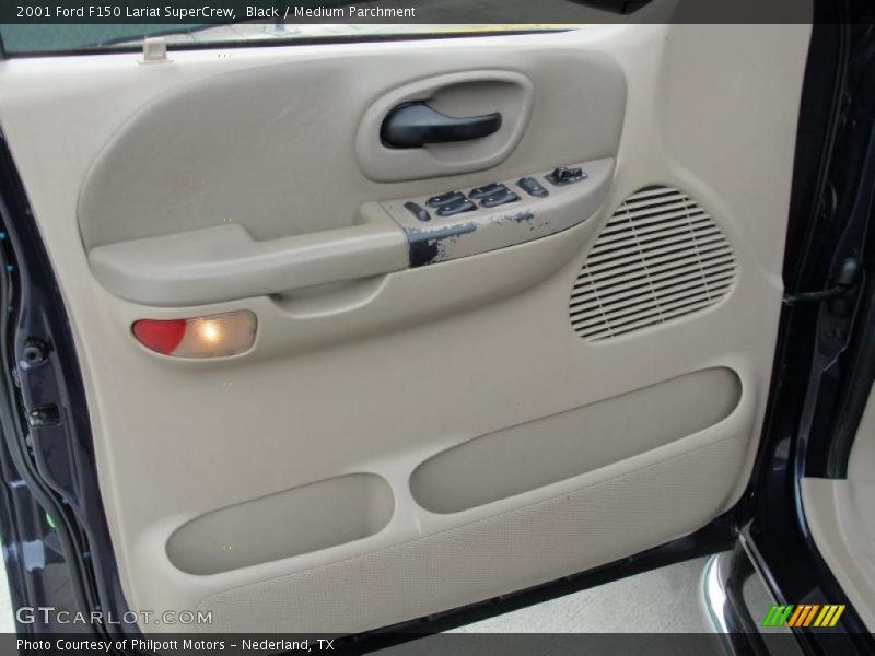 Black / Medium Parchment 2001 Ford F150 Lariat SuperCrew