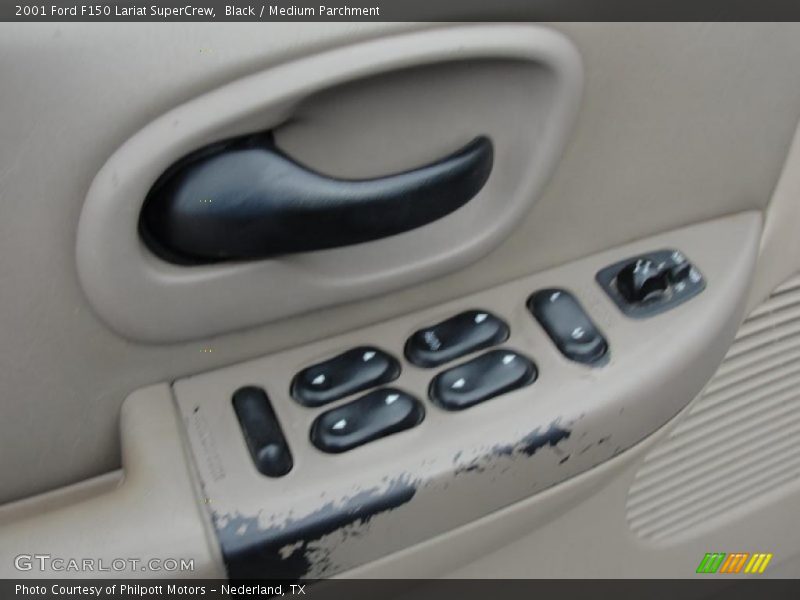 Black / Medium Parchment 2001 Ford F150 Lariat SuperCrew