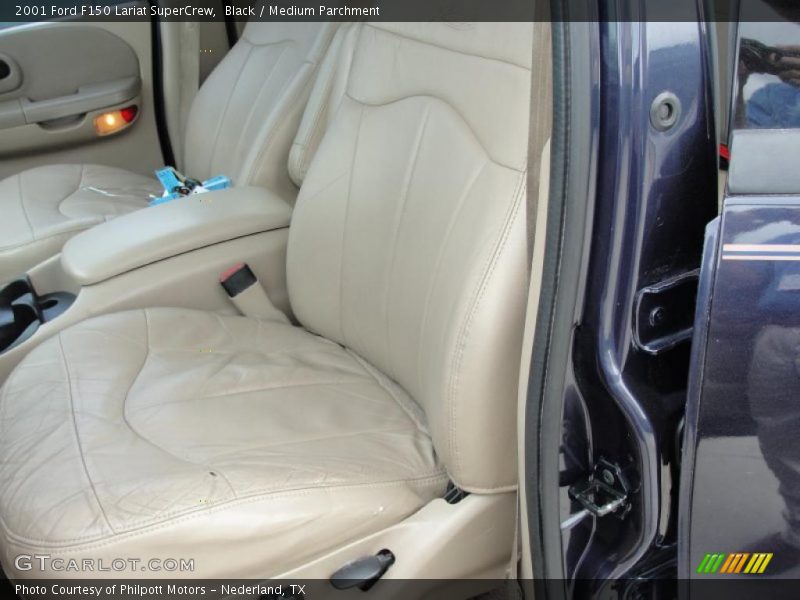 Black / Medium Parchment 2001 Ford F150 Lariat SuperCrew