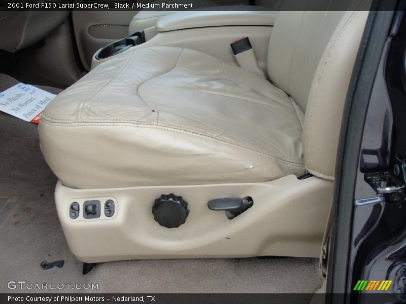 Black / Medium Parchment 2001 Ford F150 Lariat SuperCrew