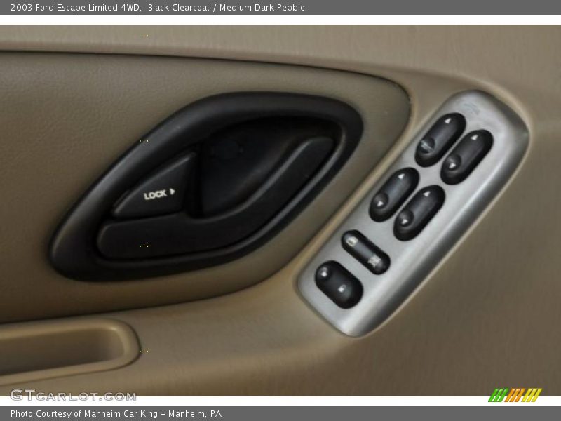 Black Clearcoat / Medium Dark Pebble 2003 Ford Escape Limited 4WD