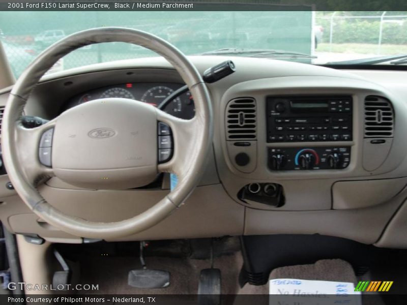 Black / Medium Parchment 2001 Ford F150 Lariat SuperCrew