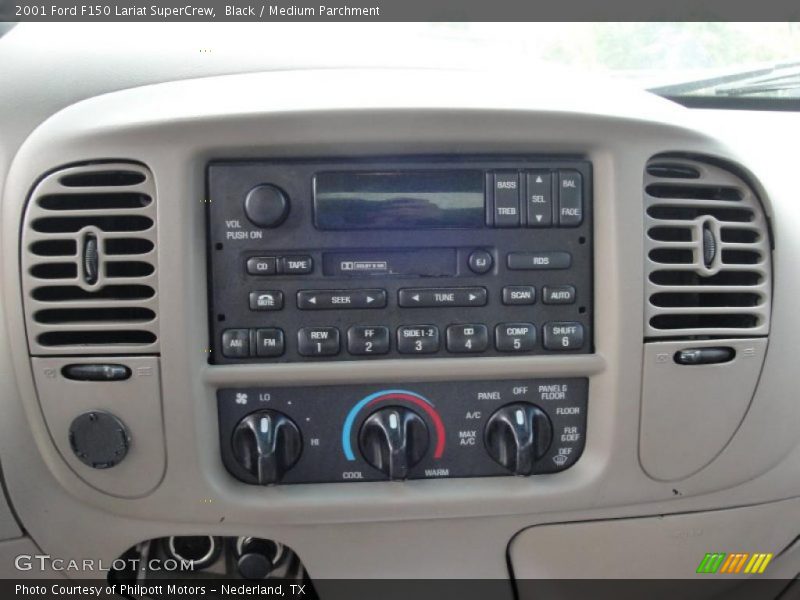 Black / Medium Parchment 2001 Ford F150 Lariat SuperCrew
