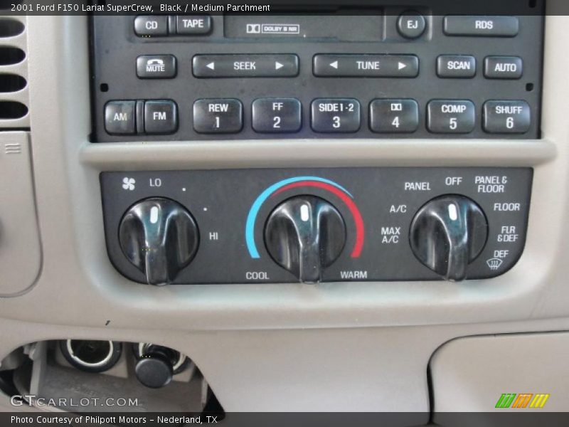 Black / Medium Parchment 2001 Ford F150 Lariat SuperCrew