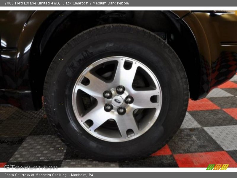 Black Clearcoat / Medium Dark Pebble 2003 Ford Escape Limited 4WD