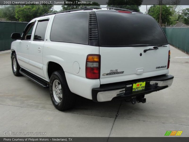 Summit White / Tan/Neutral 2003 Chevrolet Suburban 1500 LT