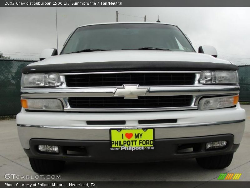 Summit White / Tan/Neutral 2003 Chevrolet Suburban 1500 LT