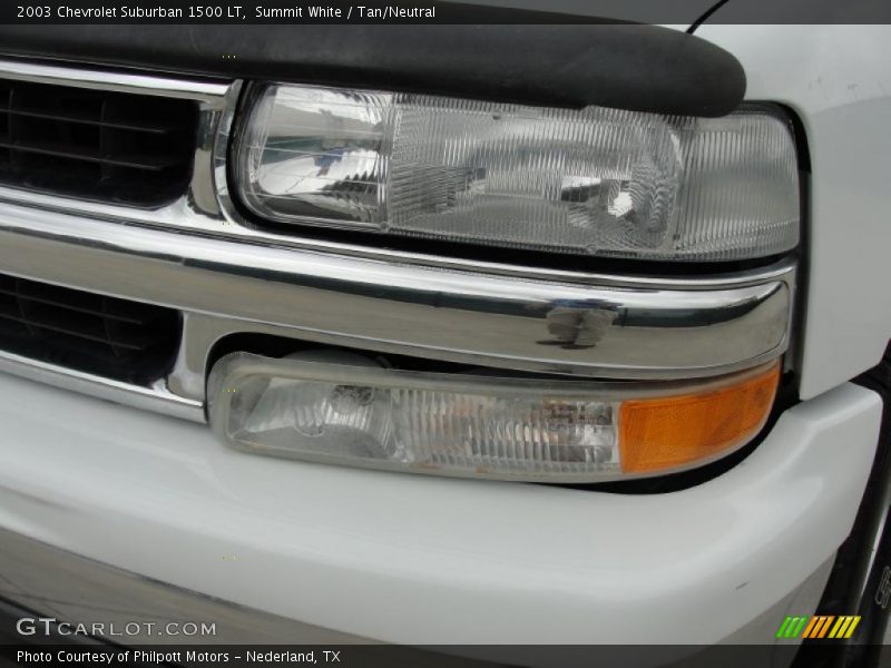 Summit White / Tan/Neutral 2003 Chevrolet Suburban 1500 LT