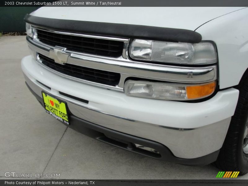 Summit White / Tan/Neutral 2003 Chevrolet Suburban 1500 LT