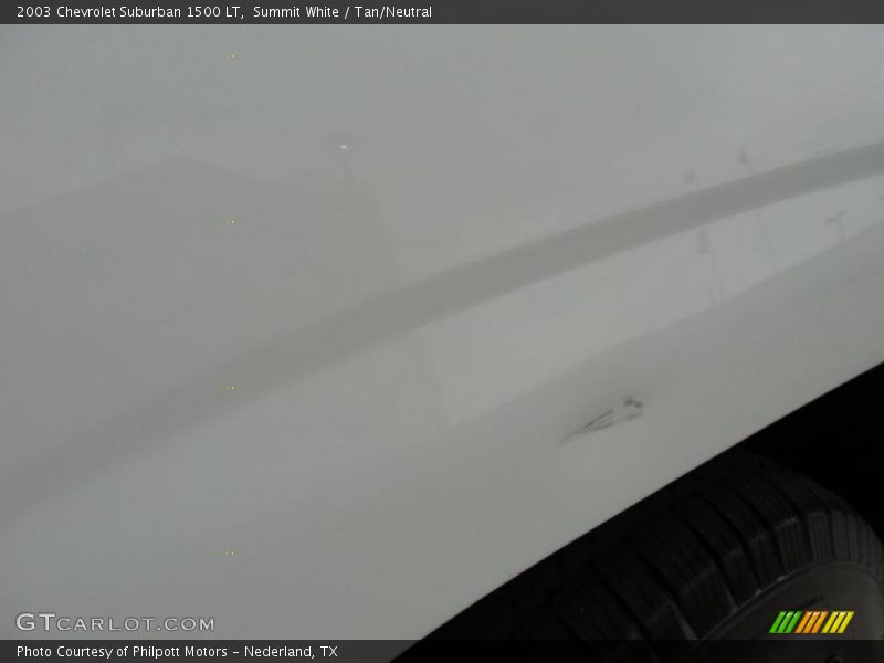 Summit White / Tan/Neutral 2003 Chevrolet Suburban 1500 LT