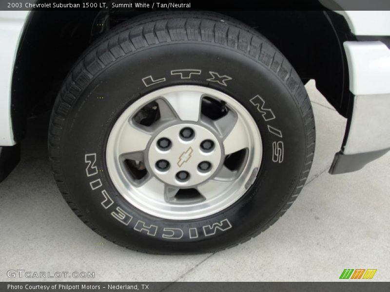 Summit White / Tan/Neutral 2003 Chevrolet Suburban 1500 LT
