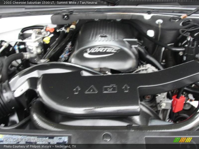 Summit White / Tan/Neutral 2003 Chevrolet Suburban 1500 LT