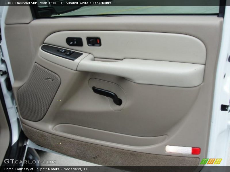 Summit White / Tan/Neutral 2003 Chevrolet Suburban 1500 LT