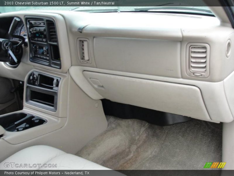 Summit White / Tan/Neutral 2003 Chevrolet Suburban 1500 LT