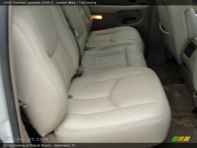 Summit White / Tan/Neutral 2003 Chevrolet Suburban 1500 LT