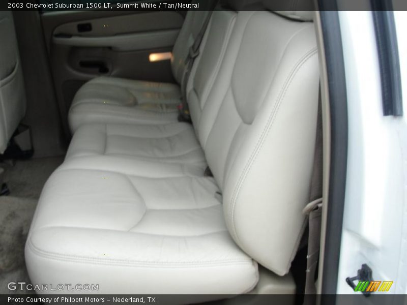 Summit White / Tan/Neutral 2003 Chevrolet Suburban 1500 LT