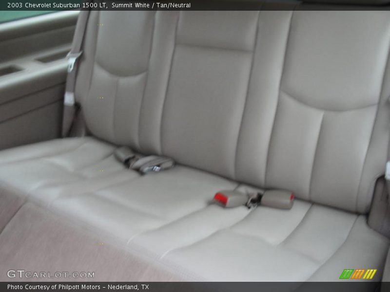 Summit White / Tan/Neutral 2003 Chevrolet Suburban 1500 LT