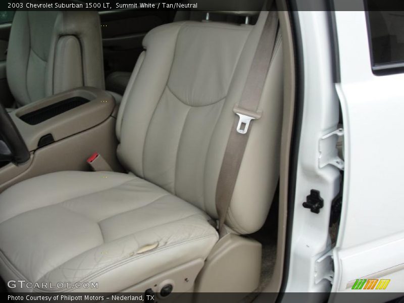 Summit White / Tan/Neutral 2003 Chevrolet Suburban 1500 LT