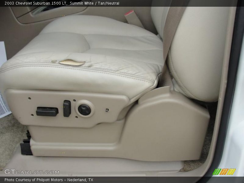 Summit White / Tan/Neutral 2003 Chevrolet Suburban 1500 LT