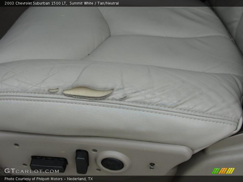Summit White / Tan/Neutral 2003 Chevrolet Suburban 1500 LT