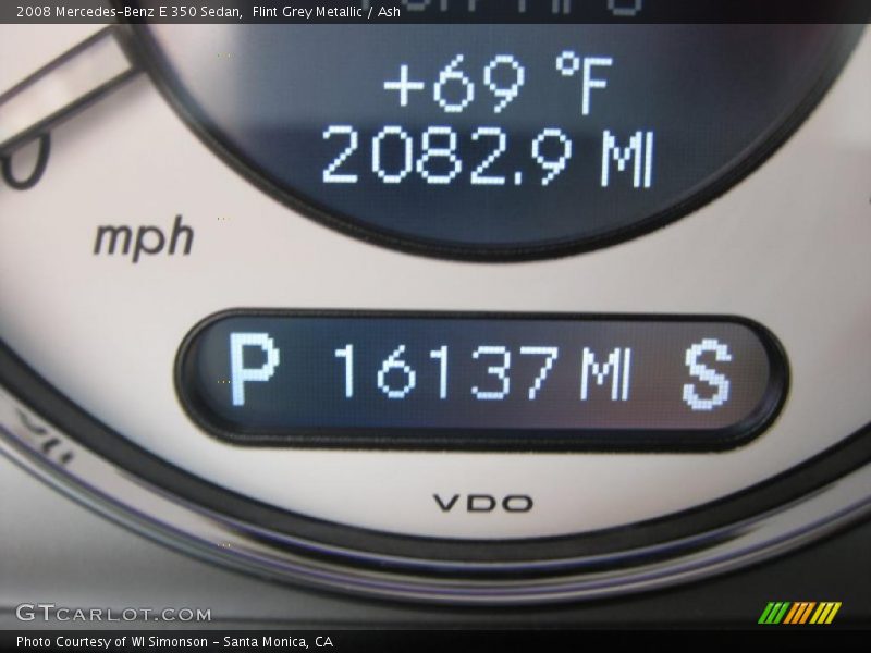 Flint Grey Metallic / Ash 2008 Mercedes-Benz E 350 Sedan
