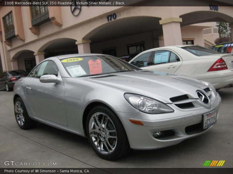 Iridium Silver Metallic / Black 2008 Mercedes-Benz SLK 350 Roadster
