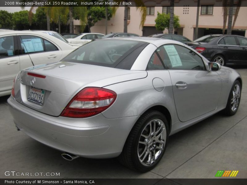 Iridium Silver Metallic / Black 2008 Mercedes-Benz SLK 350 Roadster