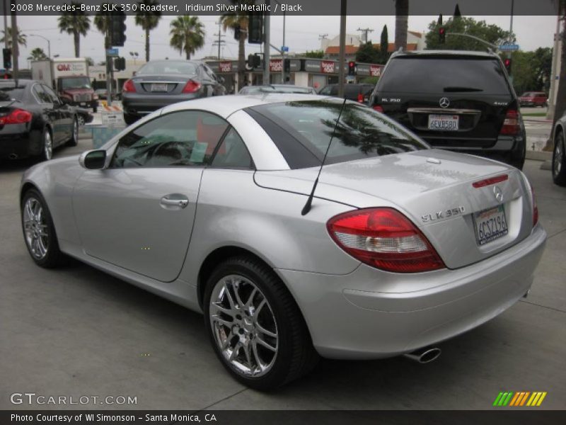 Iridium Silver Metallic / Black 2008 Mercedes-Benz SLK 350 Roadster