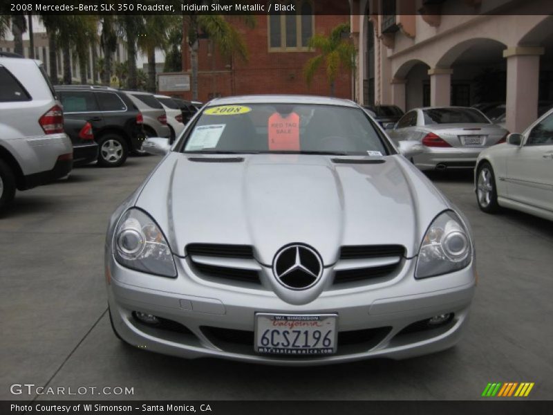 Iridium Silver Metallic / Black 2008 Mercedes-Benz SLK 350 Roadster