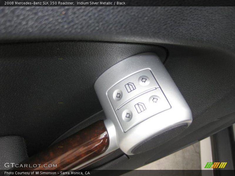 Iridium Silver Metallic / Black 2008 Mercedes-Benz SLK 350 Roadster