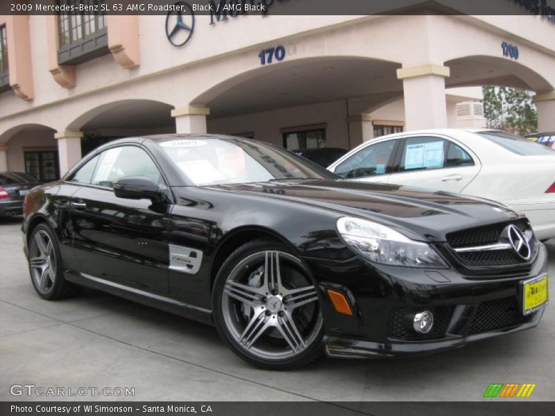 Black / AMG Black 2009 Mercedes-Benz SL 63 AMG Roadster