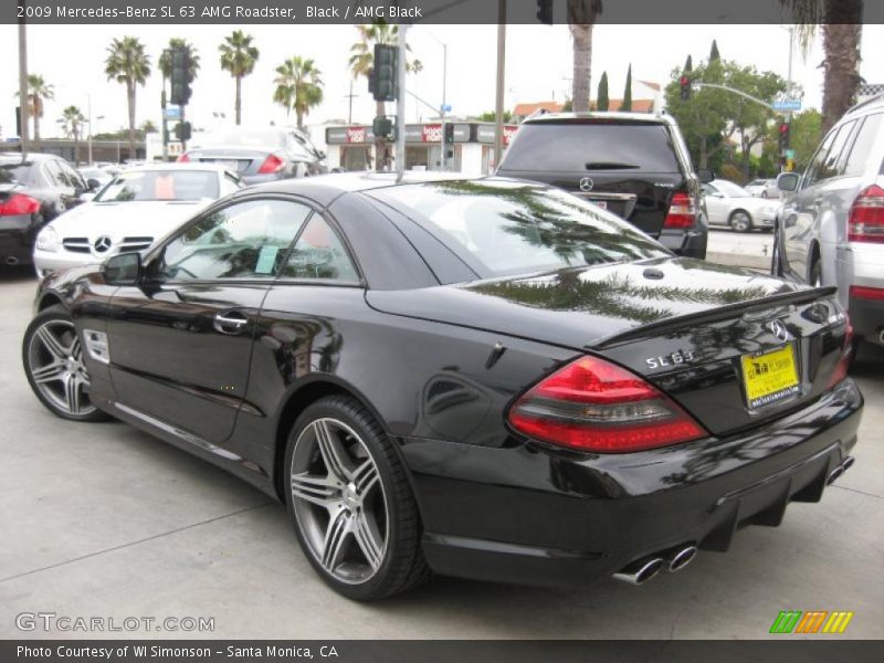 Black / AMG Black 2009 Mercedes-Benz SL 63 AMG Roadster
