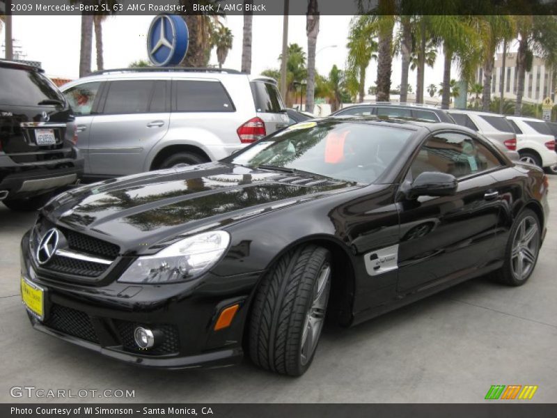 Black / AMG Black 2009 Mercedes-Benz SL 63 AMG Roadster