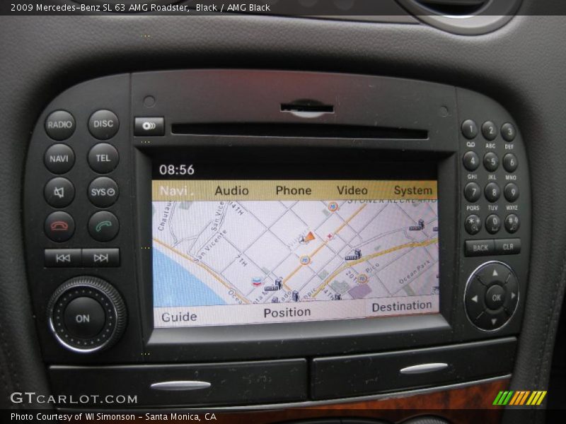 Navigation of 2009 SL 63 AMG Roadster