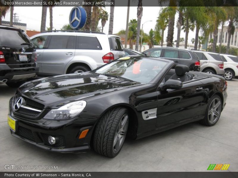 Black / AMG Black 2009 Mercedes-Benz SL 63 AMG Roadster