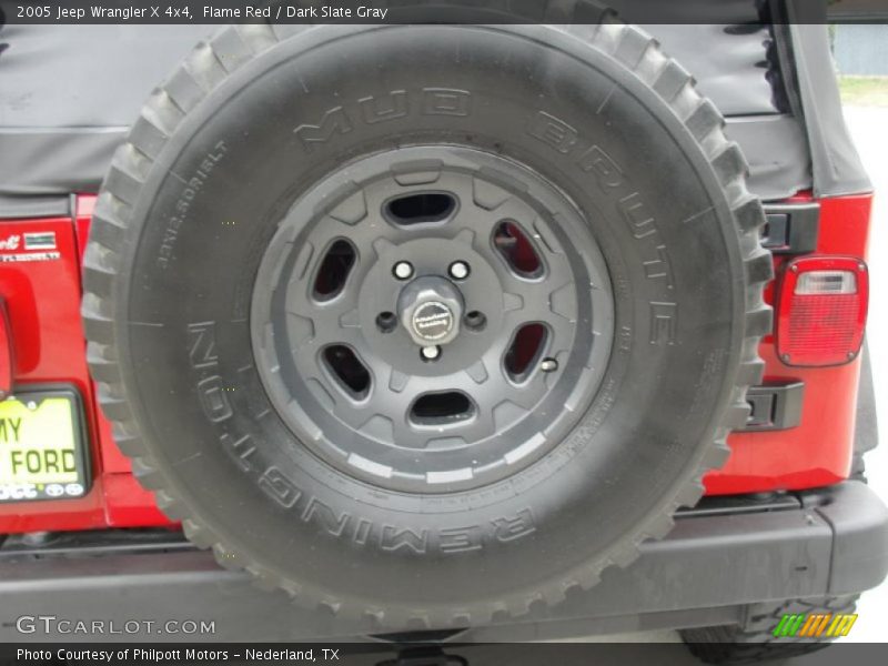 Flame Red / Dark Slate Gray 2005 Jeep Wrangler X 4x4