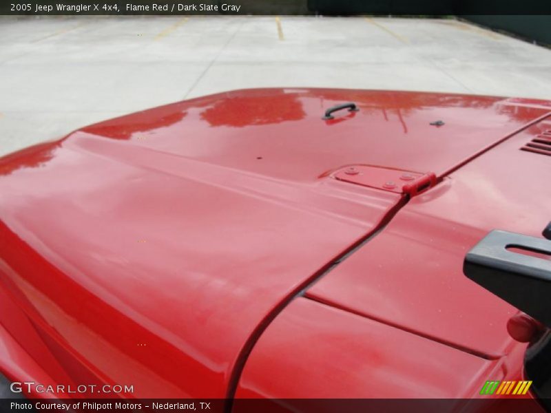 Flame Red / Dark Slate Gray 2005 Jeep Wrangler X 4x4
